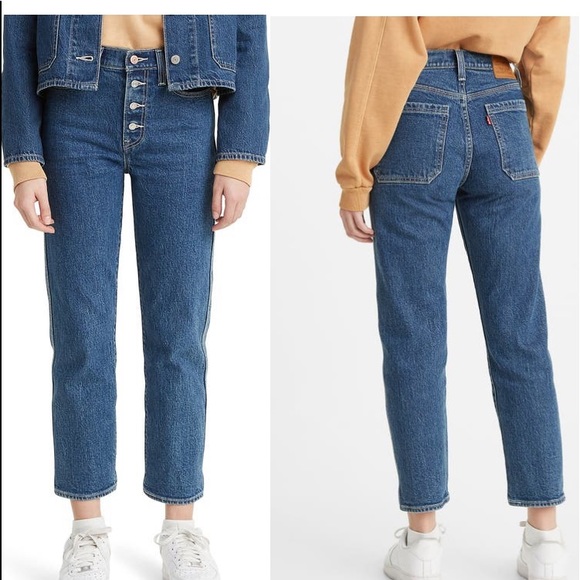Levi's Wedgie High Waist Crop Straight Leg Jean
